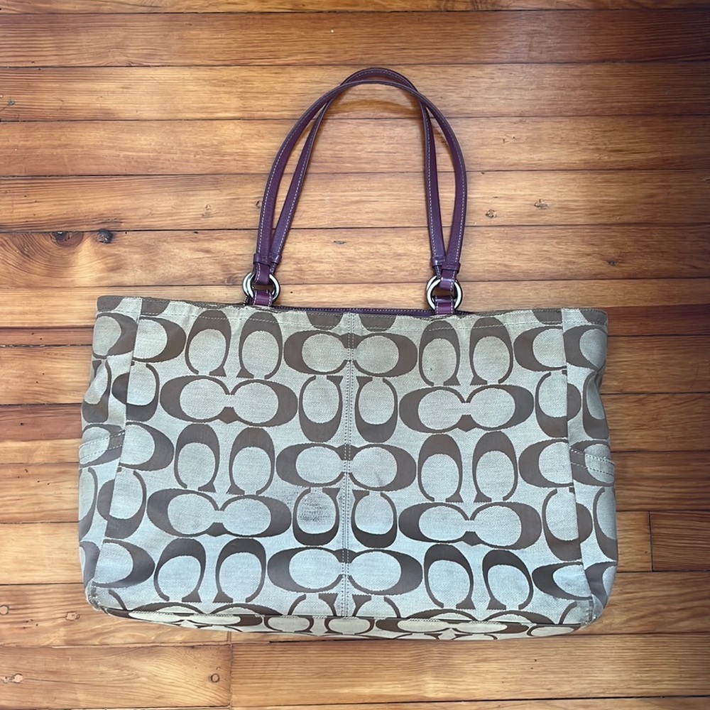 Vintage Coach Large C Tote Y2K